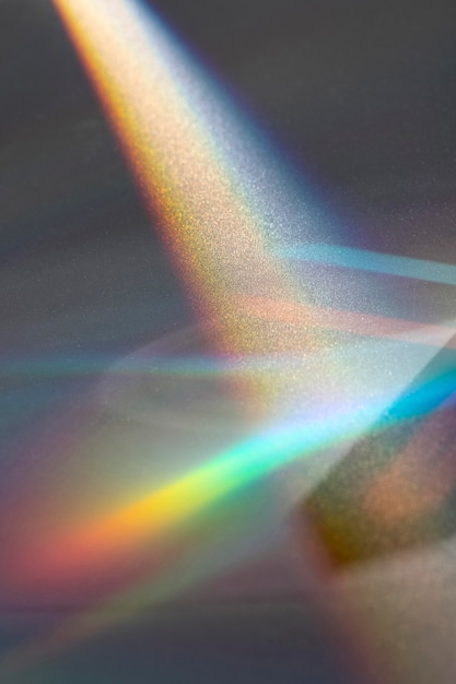 Prism dispersing the light concept