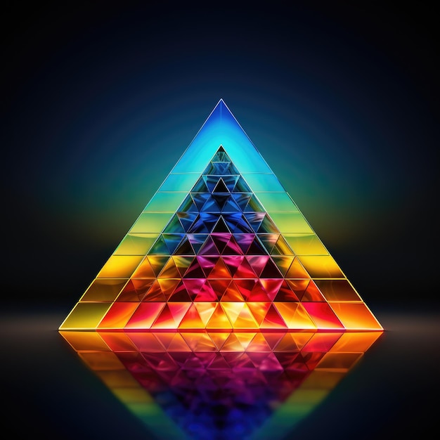 Prismatic Pyramid Illusion