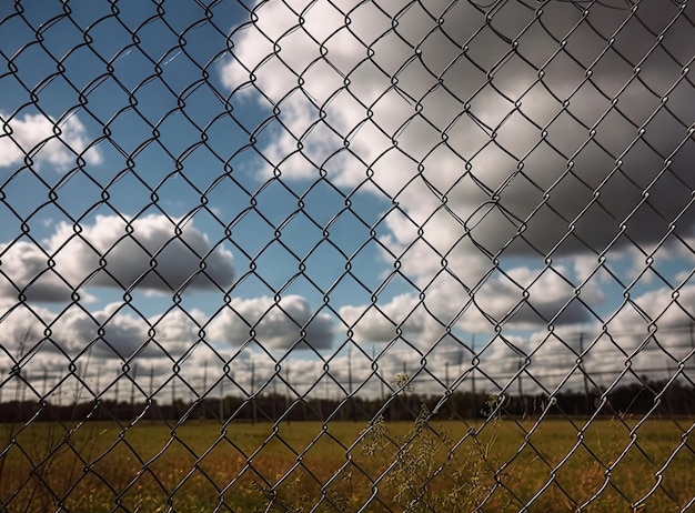 Prison Prison wall with barbed wire Law and justice