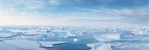 極地気候の美しさと脆弱さを反映した、そびえ立つ氷層のある自然のままの北極の景色 AI ジェネレーティブ