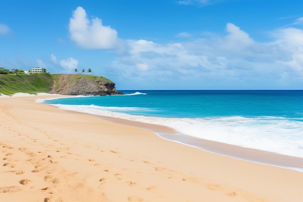 Pristine Beach with Crystal Clear Turquoise Waters