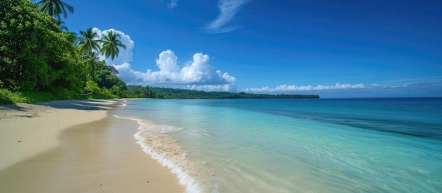 Photo pristine beaches in a tropical paradise