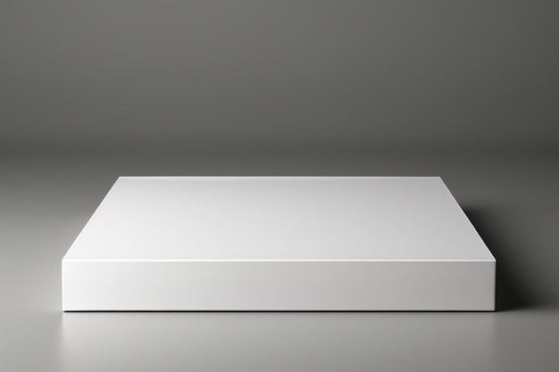 Pristine Blank White Box Packaging Mockup with Sharp Edges Created with Generative AI