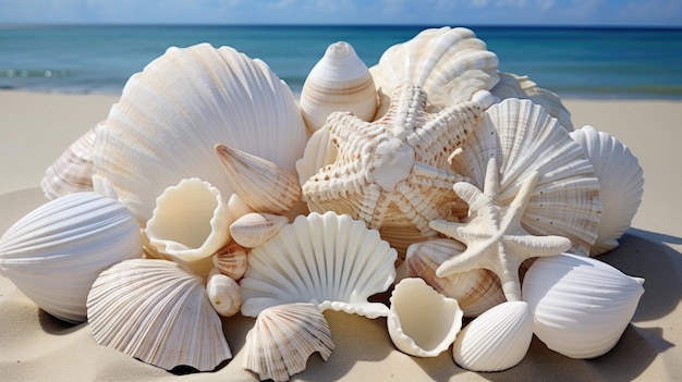 Pristine White Seashell Collection