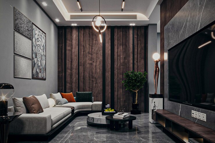 Photo private modern contemporary villa