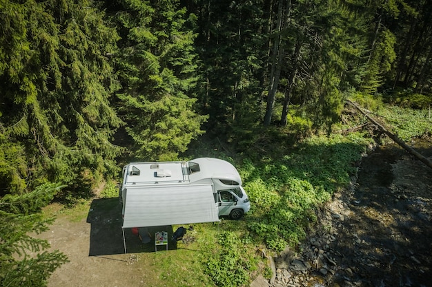 Private RV Campsite in the Forest