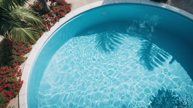 Private swimming pool on the hotel territory