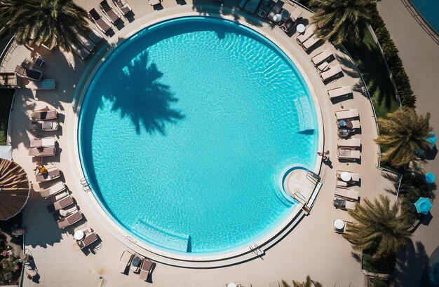 Private swimming pool on the hotel territory