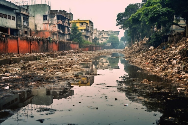 The problem of river pollution