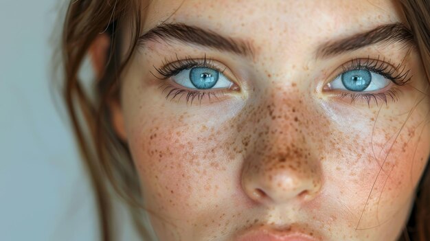 Photo problem skin on a woman39s face closeup