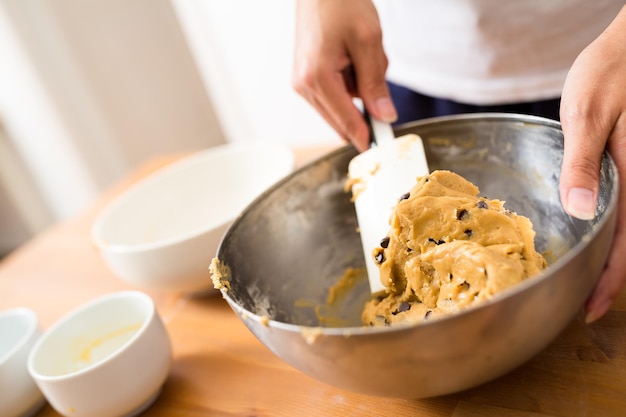 Proces om koekjes thuis te bakken