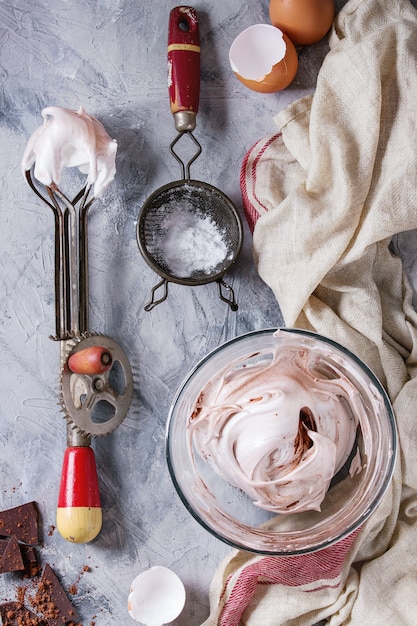 Process of cooking meringue