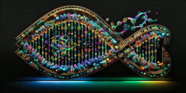 Photo the process of determining the exact order of nucleotides within a dna molecule