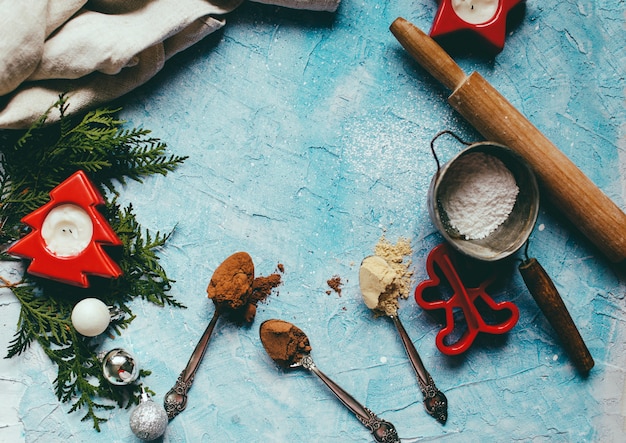 the process of making christmas cookies 