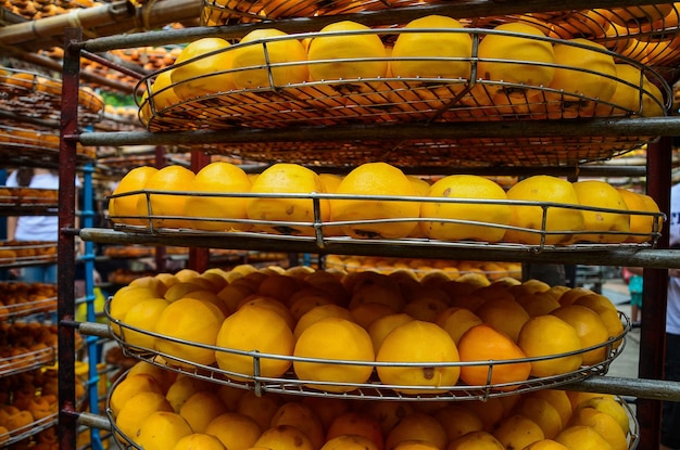 Process of Making Dried Persimmon during Windy Autumn