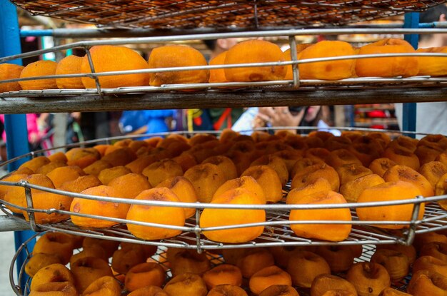 Process of Making Dried Persimmon during Windy Autumn