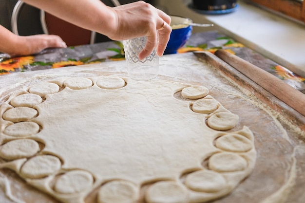 The process of preparing Ukrainian national dishes at home