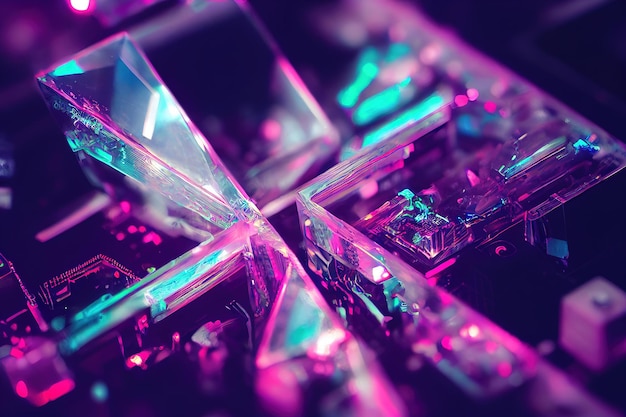 processing data with multiple rows of fully operational server racks modern telecommunications artificial intelligence database supercomputer