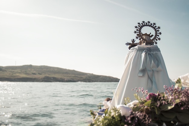 Procession of the Vigen del Carmen on the boat