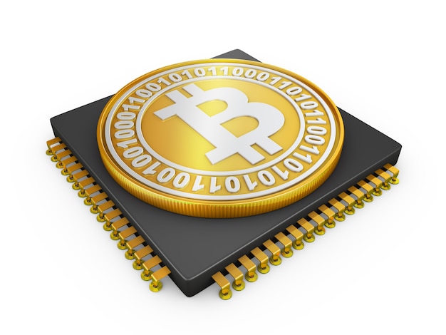 Processor en bitcoin-munt