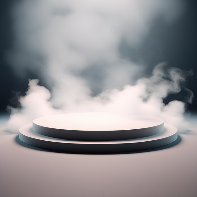 Product backdrop cinematic smoke realistic design