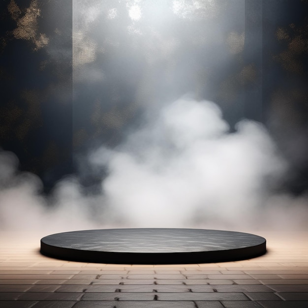 Photo product backdrop cinematic smoke realistic design
