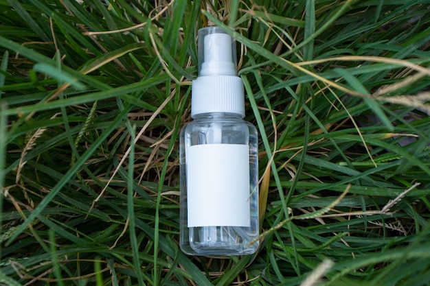 Foto modello di bottiglia del prodotto flacone spray etichetta vuota