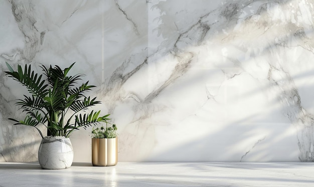 product display concept on marble