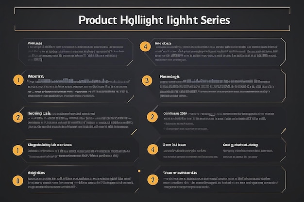 Photo product highlight series