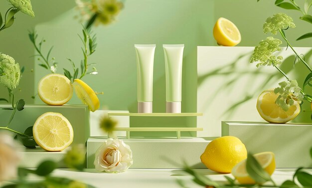 product mockup of tubes of delicate hand cream