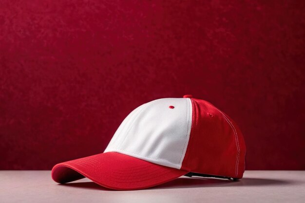 Photo product packaging mockup photo of baseball cap studio advertising photoshoot