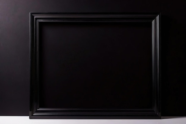 Photo product packaging mockup photo of black wall frame studio advertising photoshoot