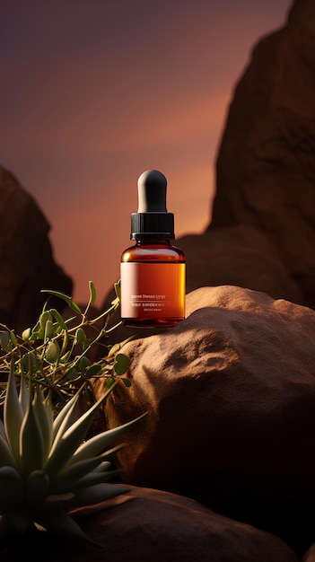 Product Photography Plant Essential Oils Surreal Style