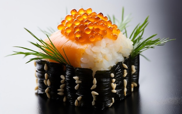 Product Photography of a uni sea urchin sushi