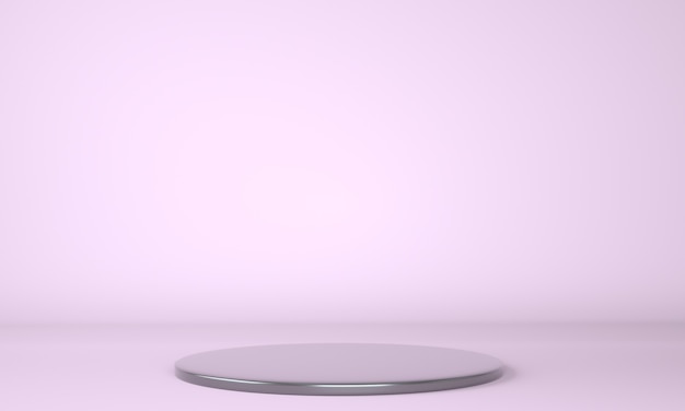 Product podium on pastel background 3d