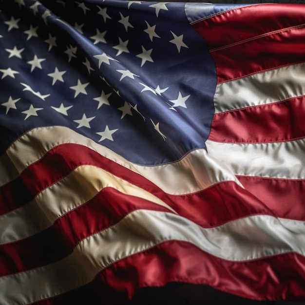 Photo product shots of american flag high quality 4k