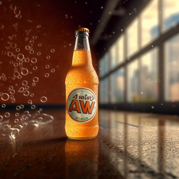 Product shots of AW Cream Soda high quality 4k