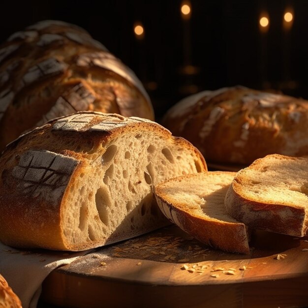 Product shots of bread high quality 4k ultra hd