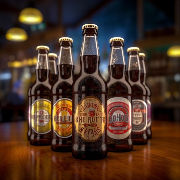 Product shots of Hires Root Beer high quality 4k