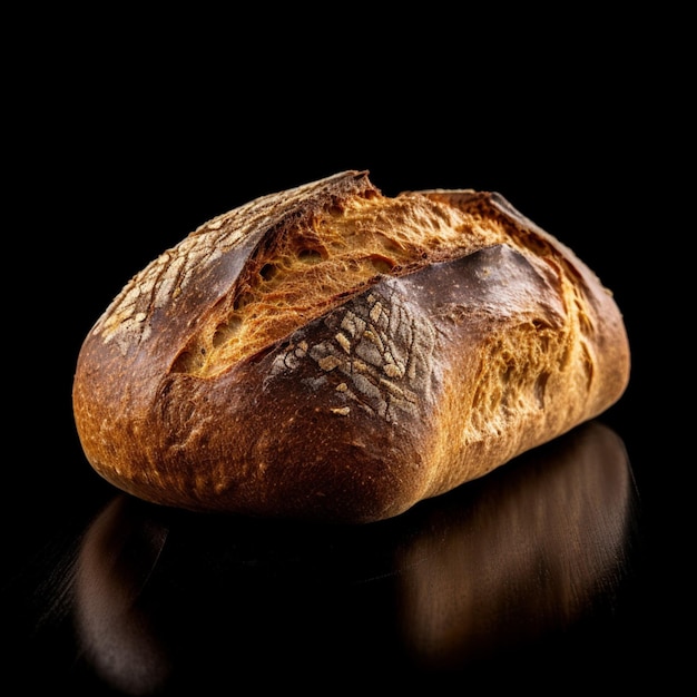 Product shots of photo of bread with no backgroun