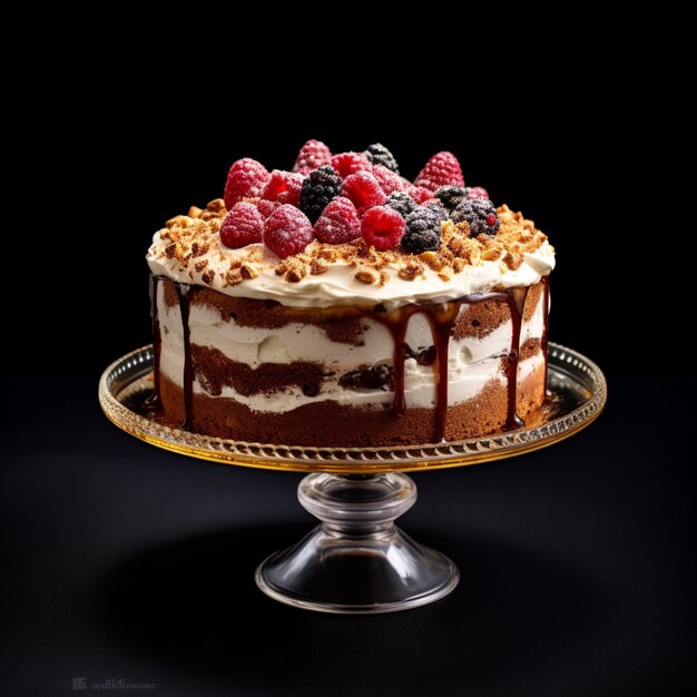 Product shots of photo of cake with no background