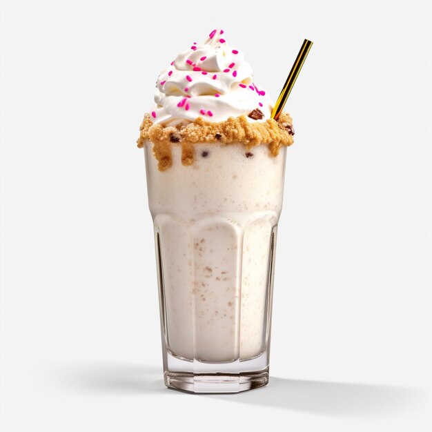 Product shots of photo of Milkshake with no backg