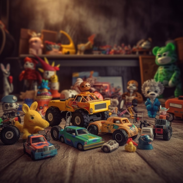 Product shots of toys high quality 4k ultra hd