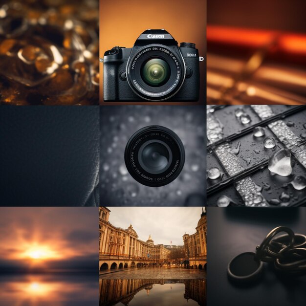 Photo product shots of world photography day background