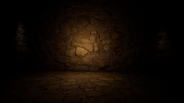 Product Showcase Spotlight-achtergrond 3D-rendering