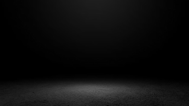 스포트라이트가 있는 제품 전시장 검은 스튜디오 방 배경 제품 전시용 몬태지로 사용