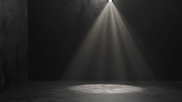 product showcase with spotlight black studio room background use as montage for product display