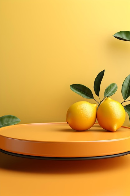 Product Staging with Orange Fruits