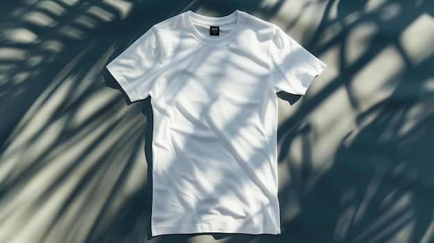 Productfotografie van een mock-up van een rechthoekige t-shirt