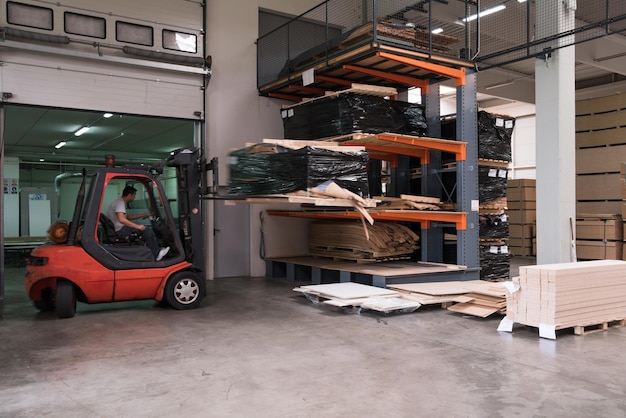 production Department at a furniture factory